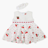 Newborn Girls Half Sleeves Frock - White, Newborn Girls Frocks, Chase Value, Chase Value