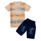 Valuable Boys Half Sleeves Suit - Light Brown, Boys Sets & Suits, Chase Value, Chase Value