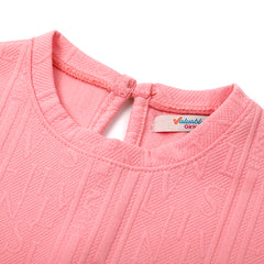 Girls Full Sleeves Sweat Shirt - Pink