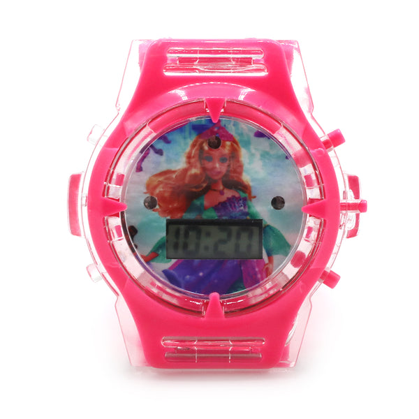 Kids Digital Watch - Dark Pink