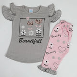 Girls Half Sleeves Suit - Grey, Girls Suits, Chase Value, Chase Value