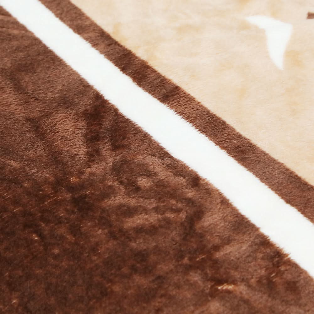 Supremo Embossed Flannel Blanket Double Bed - Brown, Blanket, Chase Value, Chase Value