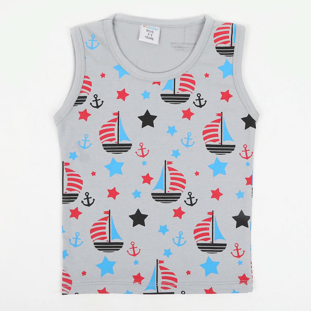 Boys Sando T-Shirt - Grey, Boys Sando, Chase Value, Chase Value