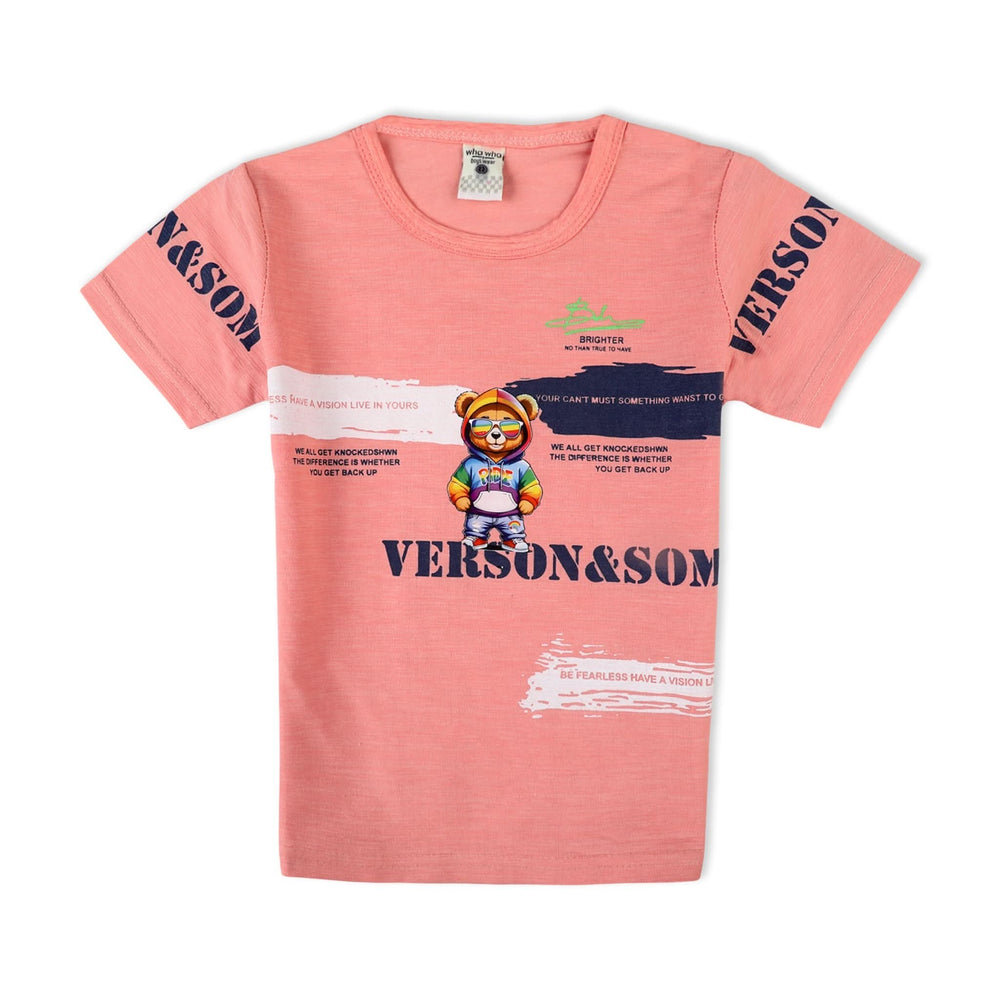 Valuable Boys Half Sleeves Suit - Peach, Boys Sets & Suits, Chase Value, Chase Value