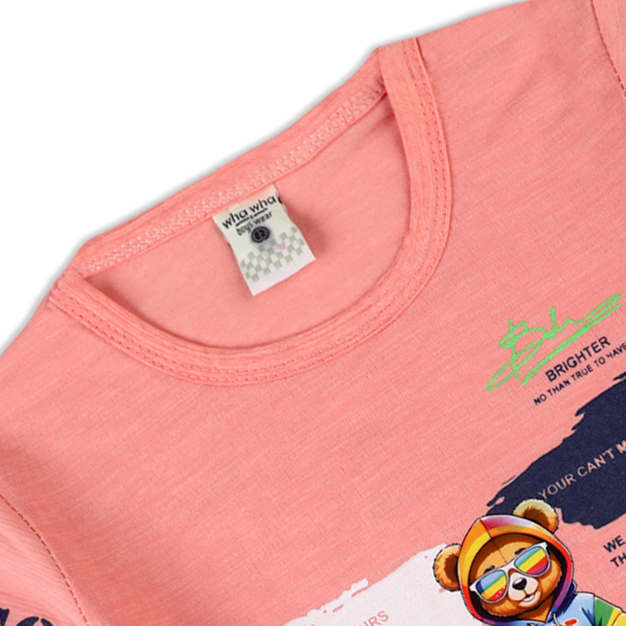 Valuable Boys Half Sleeves Suit - Peach, Boys Sets & Suits, Chase Value, Chase Value