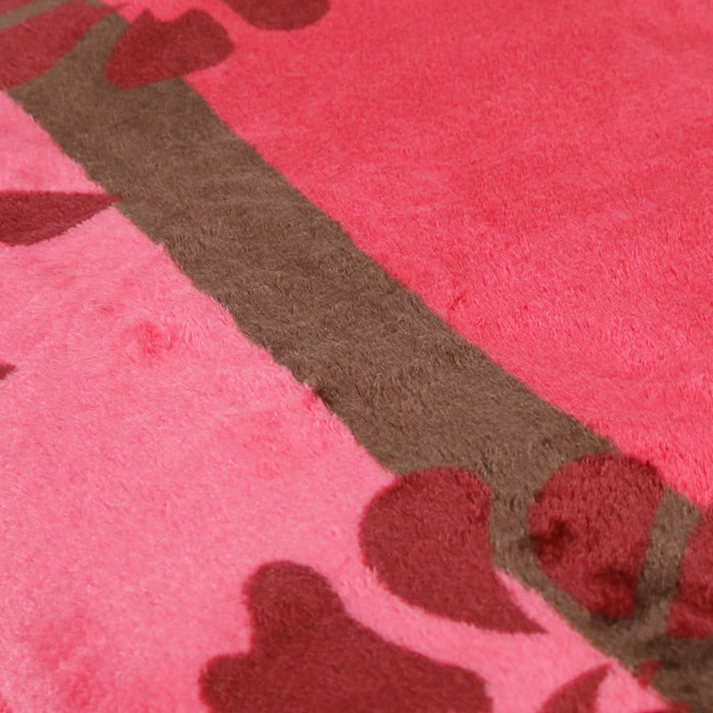 Supremo Embossed Flannel Blanket Double Bed - Maroon, Blanket, Chase Value, Chase Value