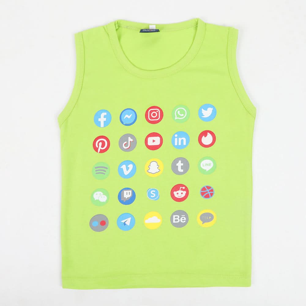 Boys Sando T-Shirt - Light Green, Boys Sando, Chase Value, Chase Value