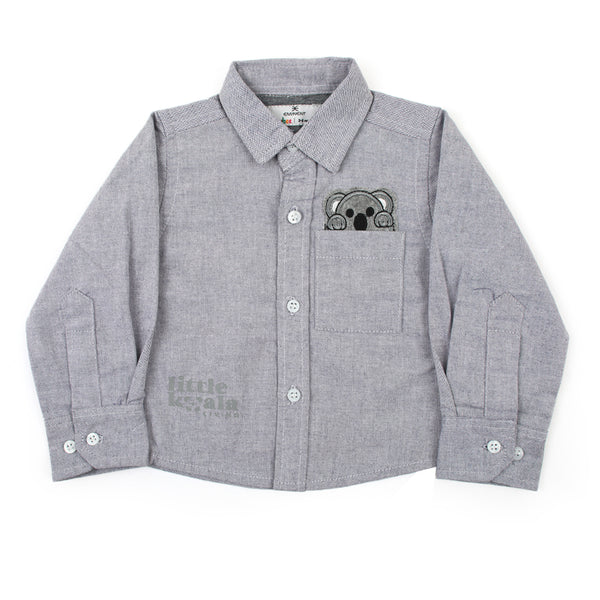 Eminent Newborn Boys Casual Shirt - Grey