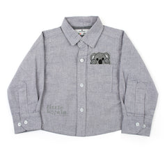 Eminent Newborn Boys Casual Shirt - Grey