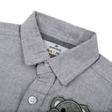 Eminent Newborn Boys Casual Shirt - Grey, Newborn Boys Shirts & T-Shirts, Eminent, Chase Value