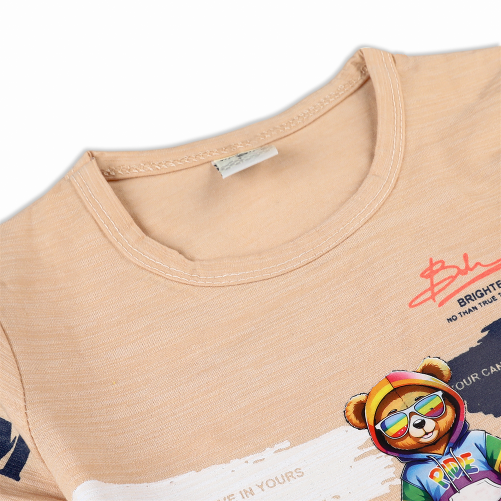Valuable Boys Half Sleeves Suit - Light Brown, Boys Sets & Suits, Chase Value, Chase Value