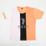 Boys Half Sleeves T-Shirt - Orange, Boys T-Shirts, Chase Value, Chase Value
