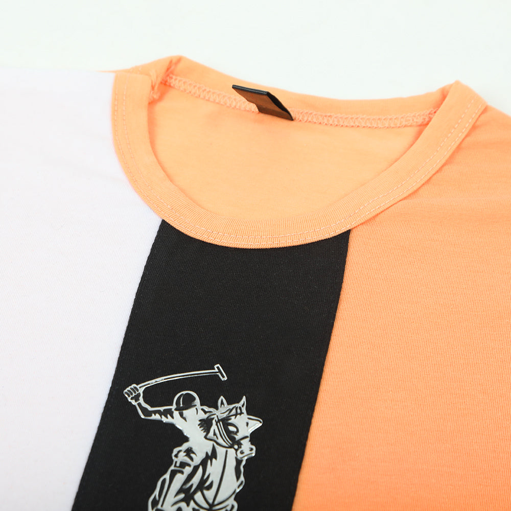 Boys Half Sleeves T-Shirt - Orange, Boys T-Shirts, Chase Value, Chase Value