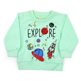 Newborn Boys Full Sleeves T-shirt - Cyan, Newborn Boys Shirts & T-Shirts, Chase Value, Chase Value