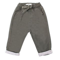 Eminent Newborn Boys Cotton Pant - Olive