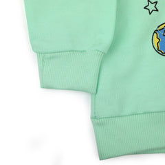 Newborn Boys Full Sleeves T-shirt - Cyan