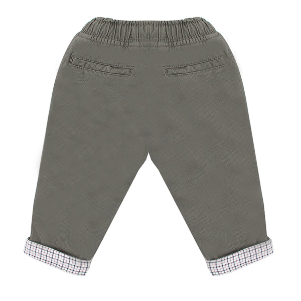 Eminent Newborn Boys Cotton Pant - Olive