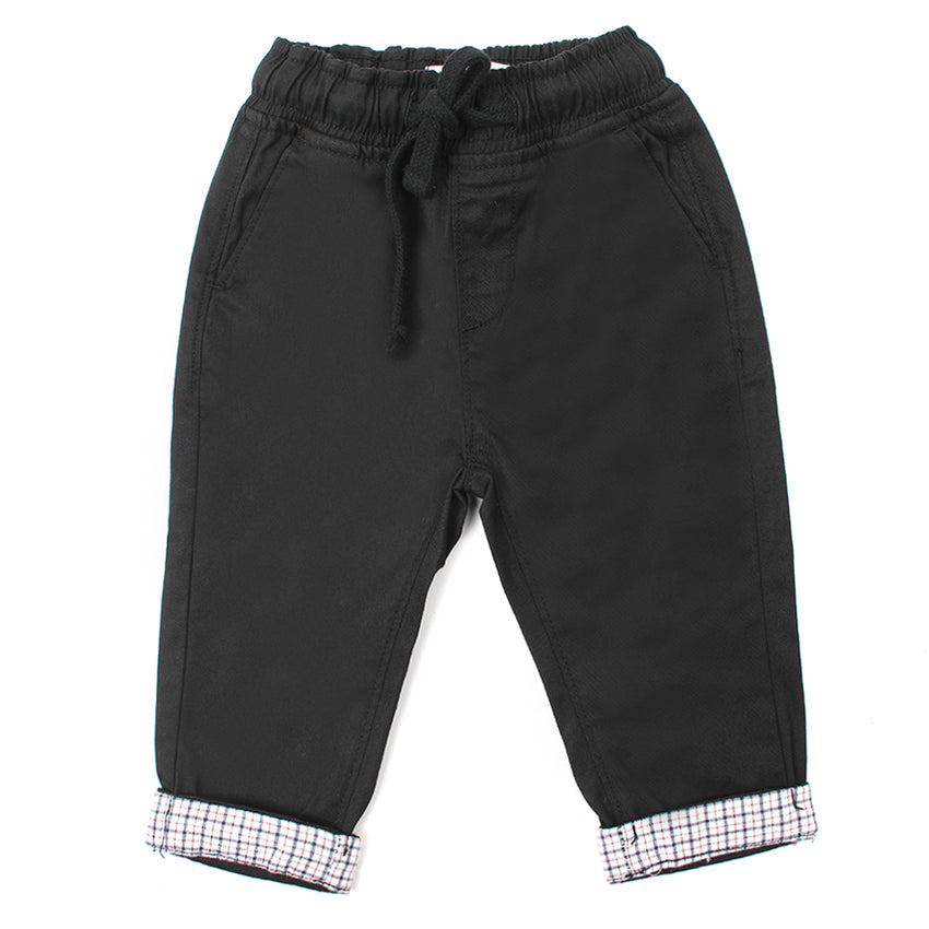 Eminent Newborn Boys Cotton Pant - Black