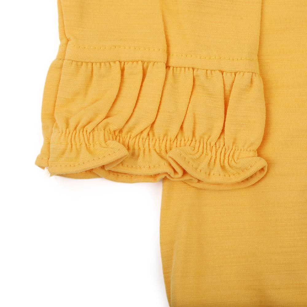 Girl Full Sleeves Tight Suit - Yellow, Girls Suits, Chase Value, Chase Value