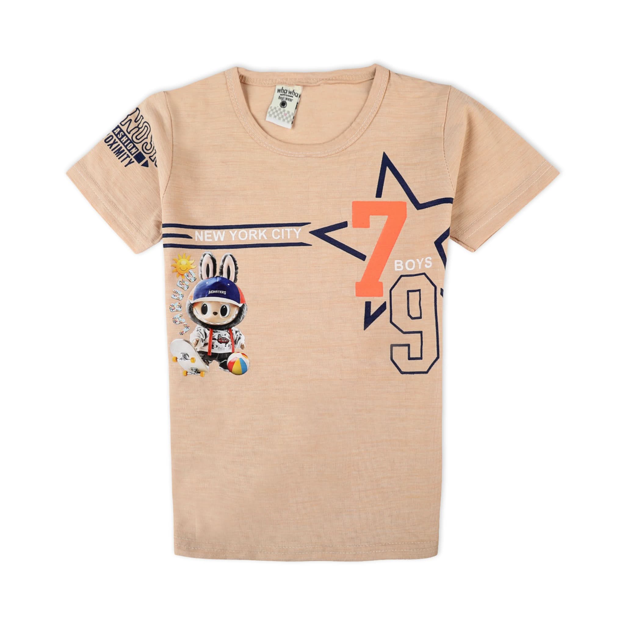 Valuable Boys Half Sleeves Suit - Light Brown, Boys Sets & Suits, Chase Value, Chase Value