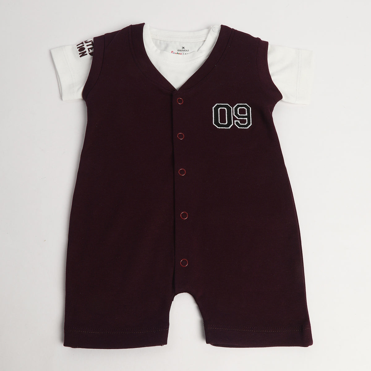 Eminent Newborn Boys Romper - Maroon, Newborn Boys Rompers, Eminent, Chase Value