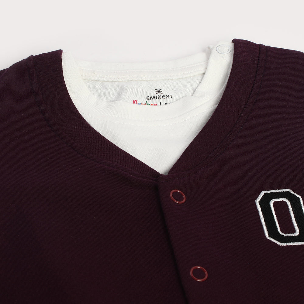 Eminent Newborn Boys Romper - Maroon, Newborn Boys Rompers, Eminent, Chase Value