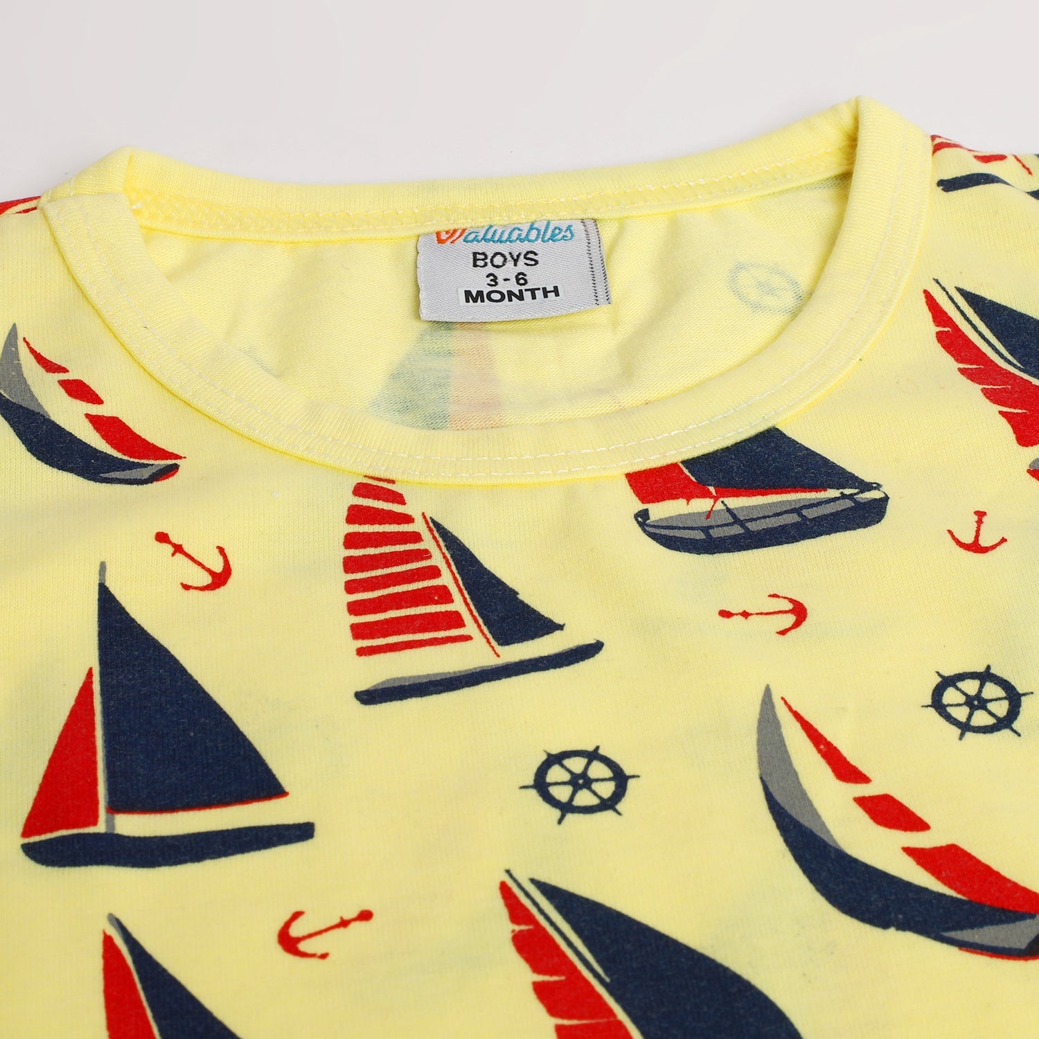 Newborn Boys Sando - Yellow, Newborn Boys Shirts & T-Shirts, Chase Value, Chase Value