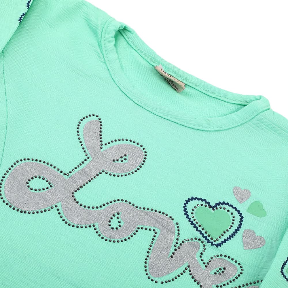 Girl Full Sleeves Tight Suit - Light Green, Girls Suits, Chase Value, Chase Value