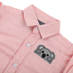 Eminent Newborn Boys Casual Shirt - Peach