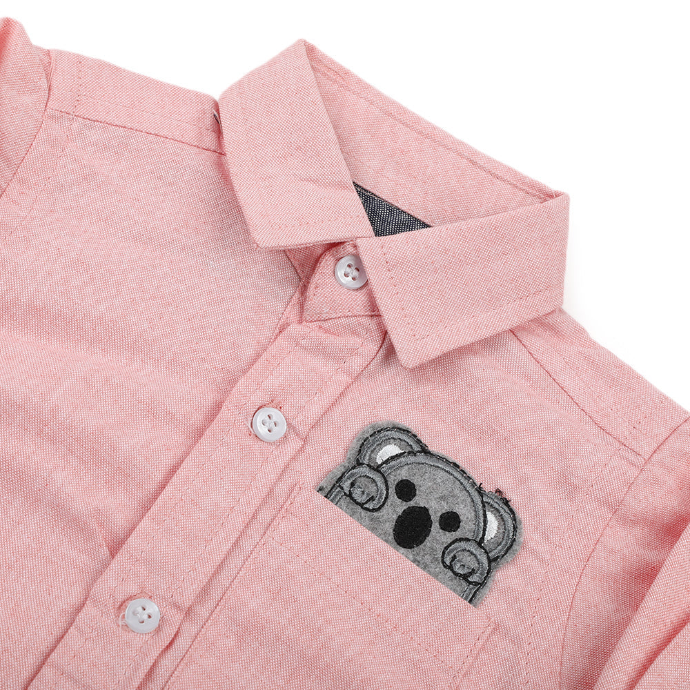 Eminent Newborn Boys Casual Shirt - Peach, Newborn Boys Shirts & T-Shirts, Eminent, Chase Value