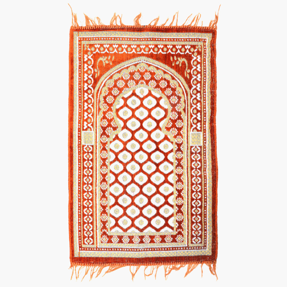Ja-e-Namaaz Prayer Mat - Rust, Prayer Accessories, Chase Value, Chase Value