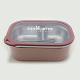 Lunch Box With Spoon- Pink, Tiffin Boxes & Bottles, Chase Value, Chase Value