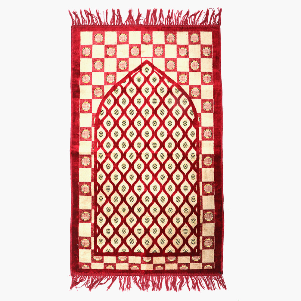 Ja-e-Namaaz Prayer Mat - Maroon, Prayer Accessories, Chase Value, Chase Value