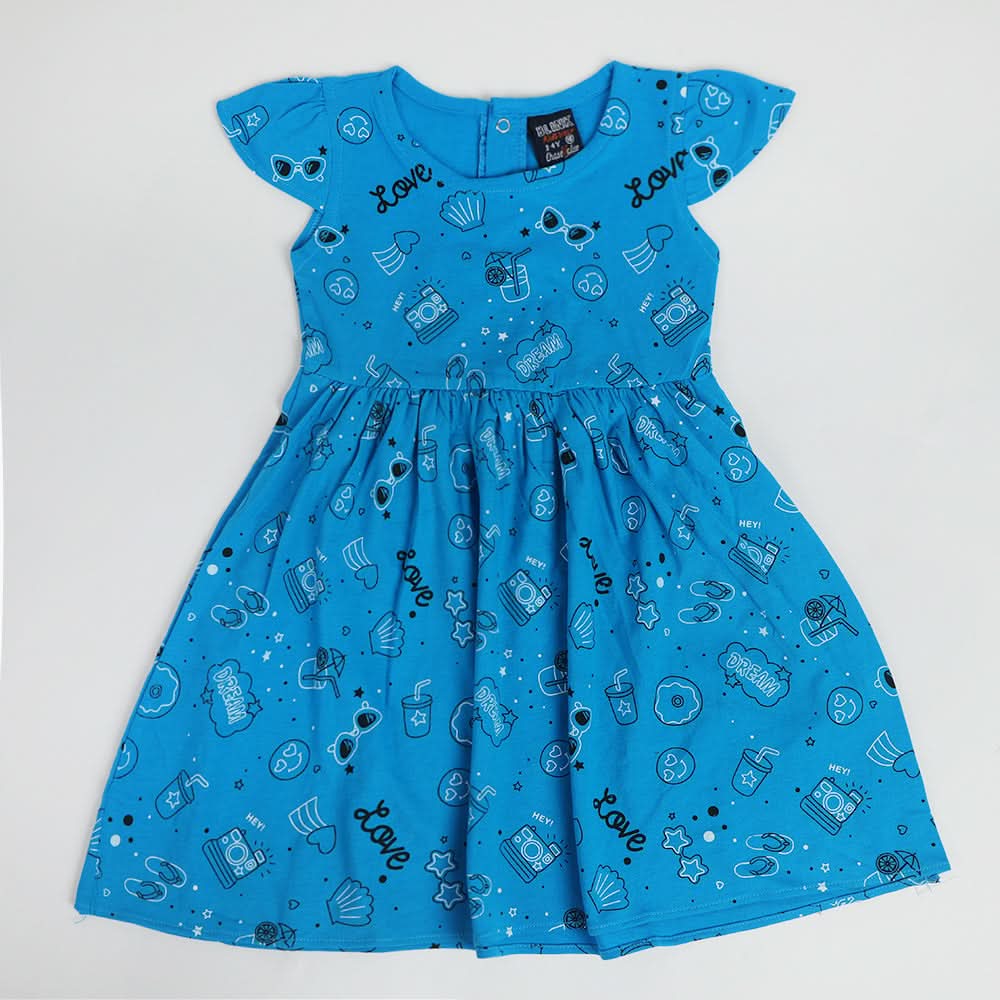Girls Frock - Blue, Girls Frocks, Chase Value, Chase Value