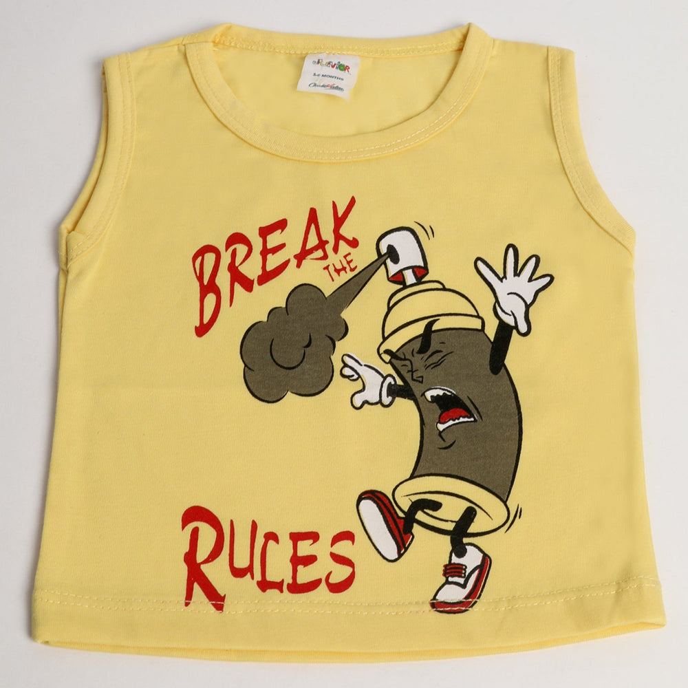 Newborn Boys Sando - Yellow, Newborn Boys Shirts & T-Shirts, Chase Value, Chase Value