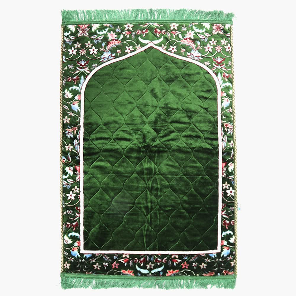 Ja-e-Namaaz Prayer Mat - Green, Prayer Accessories, Chase Value, Chase Value