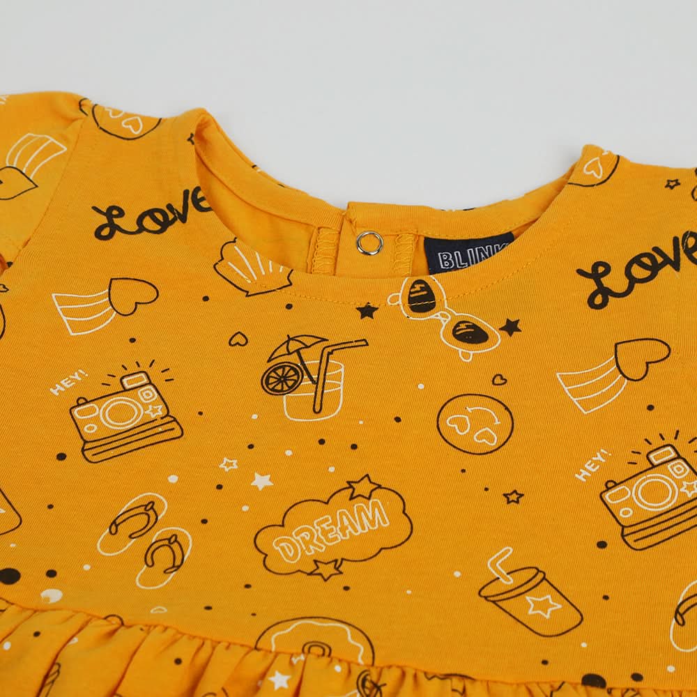 Girls Frock - Yellow, Girls Frocks, Chase Value, Chase Value