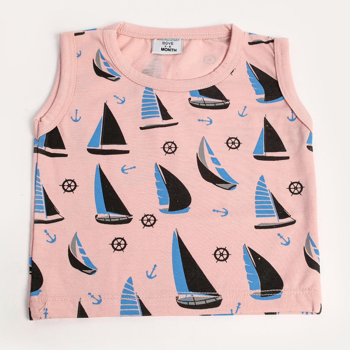 Newborn Boys Sando - Pink, Newborn Boys Shirts & T-Shirts, Chase Value, Chase Value