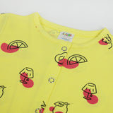 Newborn Girls Romper 1Pcs - Yellow, Newborn Girls Rompers, Chase Value, Chase Value