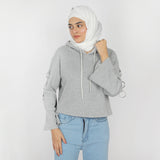 Women's Full Sleeves Hoodie Jacket - Grey, Women Sweatshirts & Hoodies, Chase Value, Chase Value