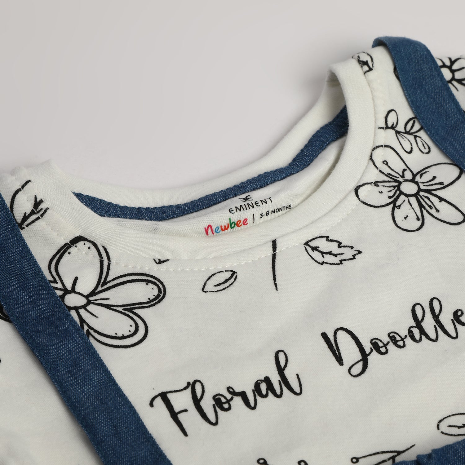 Eminent Newborn Girls Half Sleeves Romper - Off White, Newborn Girls Rompers, Eminent, Chase Value