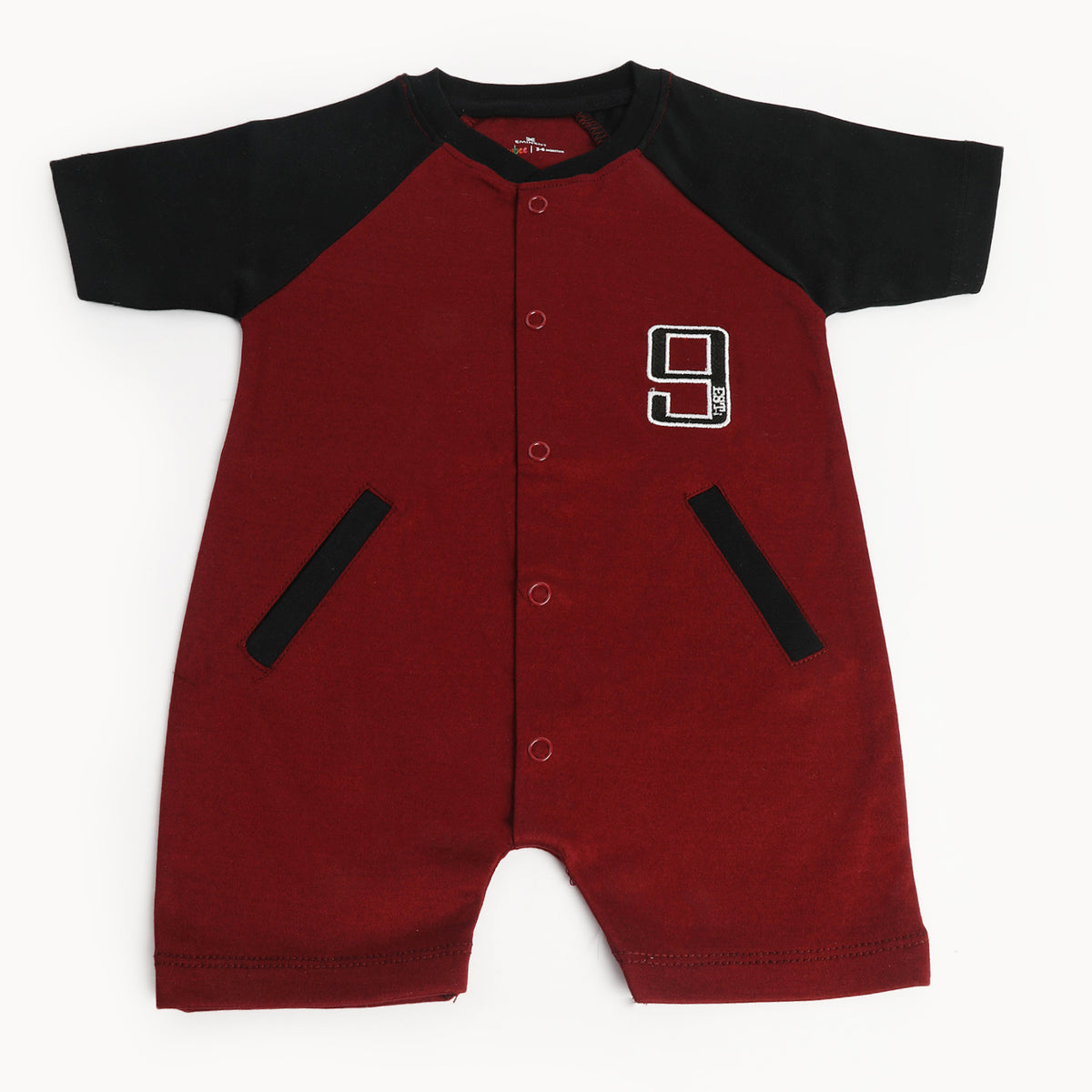 Eminent Newborn Boys Half Sleeves Romper - Maroon, Newborn Boys Rompers, Eminent, Chase Value