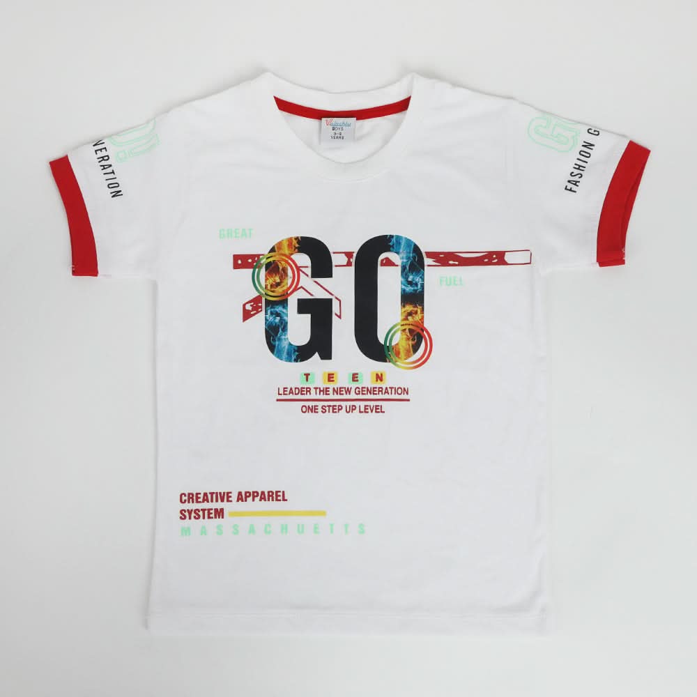 Boys T-Shirt - White, Boys T-Shirts, Chase Value, Chase Value