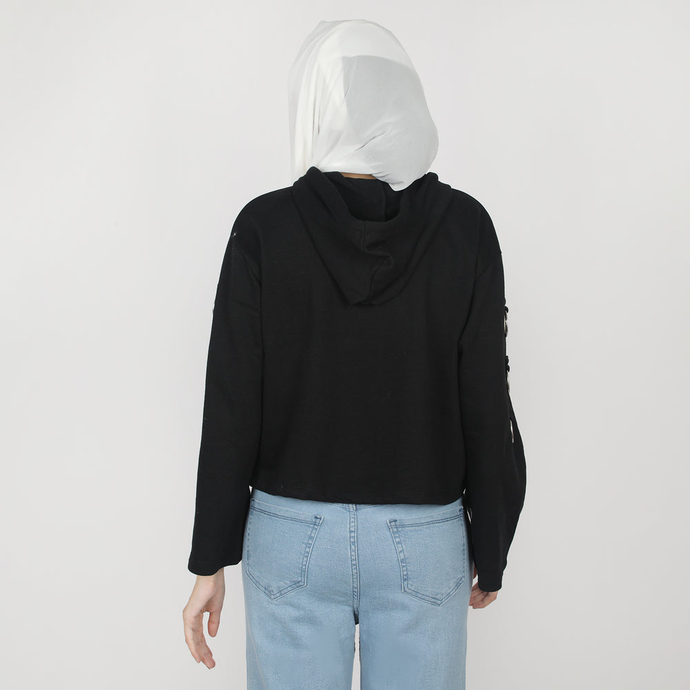 Women's Full Sleeves Hoodie Jacket - Black, Women Sweatshirts & Hoodies, Chase Value, Chase Value