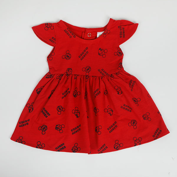 Newborn Girls Frock - Red, Newborn Girls Frocks, Chase Value, Chase Value