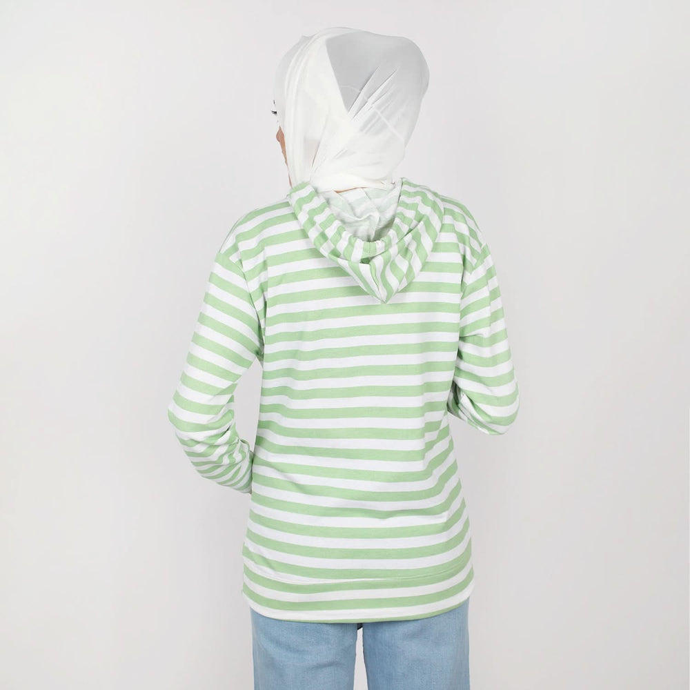 Women's Full Sleeves Hoodie Jacket - Light Green, Women Jackets, Chase Value, Chase Value