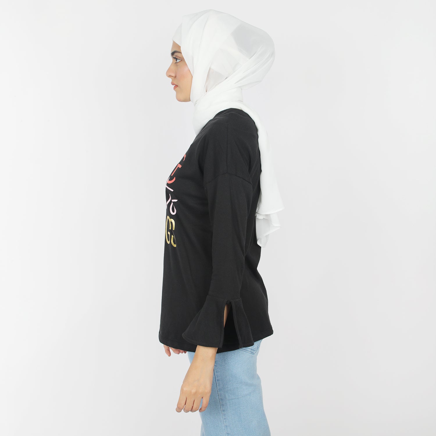 Women's Full Sleeves Top - Black, Women T-Shirts & Tops, Chase Value, Chase Value