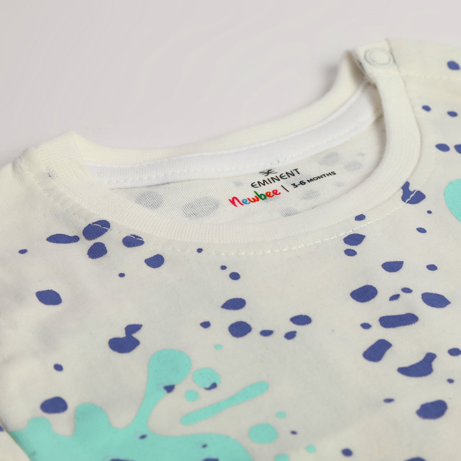 Eminent Newborn Girls Half Sleeves T-Shirt - Off White, Newborn Girls T-Shirts, Eminent, Chase Value