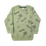 Boys Full Sleeves Sweat Shirt - Olive, Boys Hoodies & Sweat Shirts, Chase Value, Chase Value