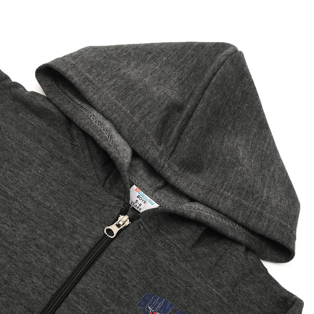 Boys Full Sleeves Hoodie Jackets - Grey, Boys Hoodies & Sweat Shirts, Chase Value, Chase Value